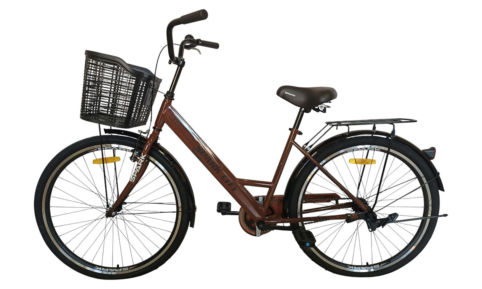 Велосипед SPARK CITY LIRA 26", размер M, рама 17", год 2026, коричневый 4