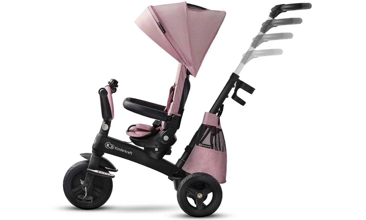 Трехколесный велосипед Kinderkraft Easytwist Mauvelous Pink 8 Трехколесный велосипед Kinderkraft Easytwist Mauvelous Pink 8