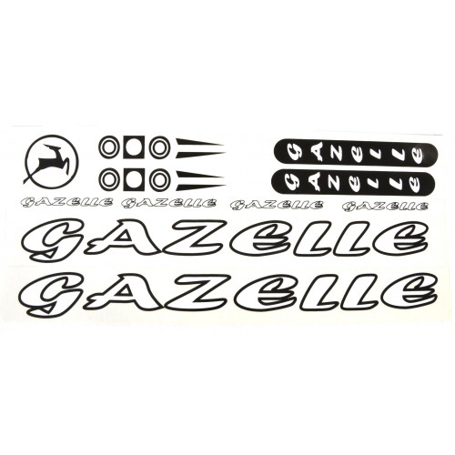 Фотографія Gazelle наклейка на раму велосипеда білий