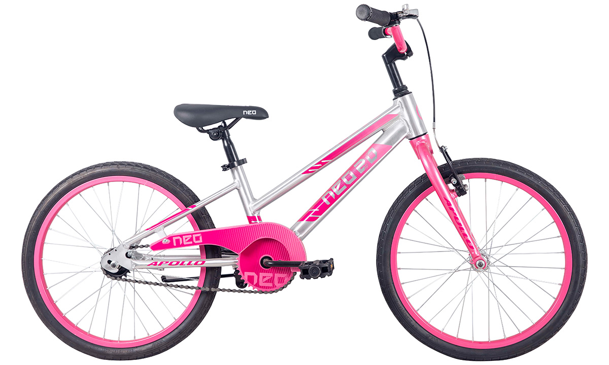 Фотография Велосипед Apollo NEO girls 20" 2021 Серо-розовый