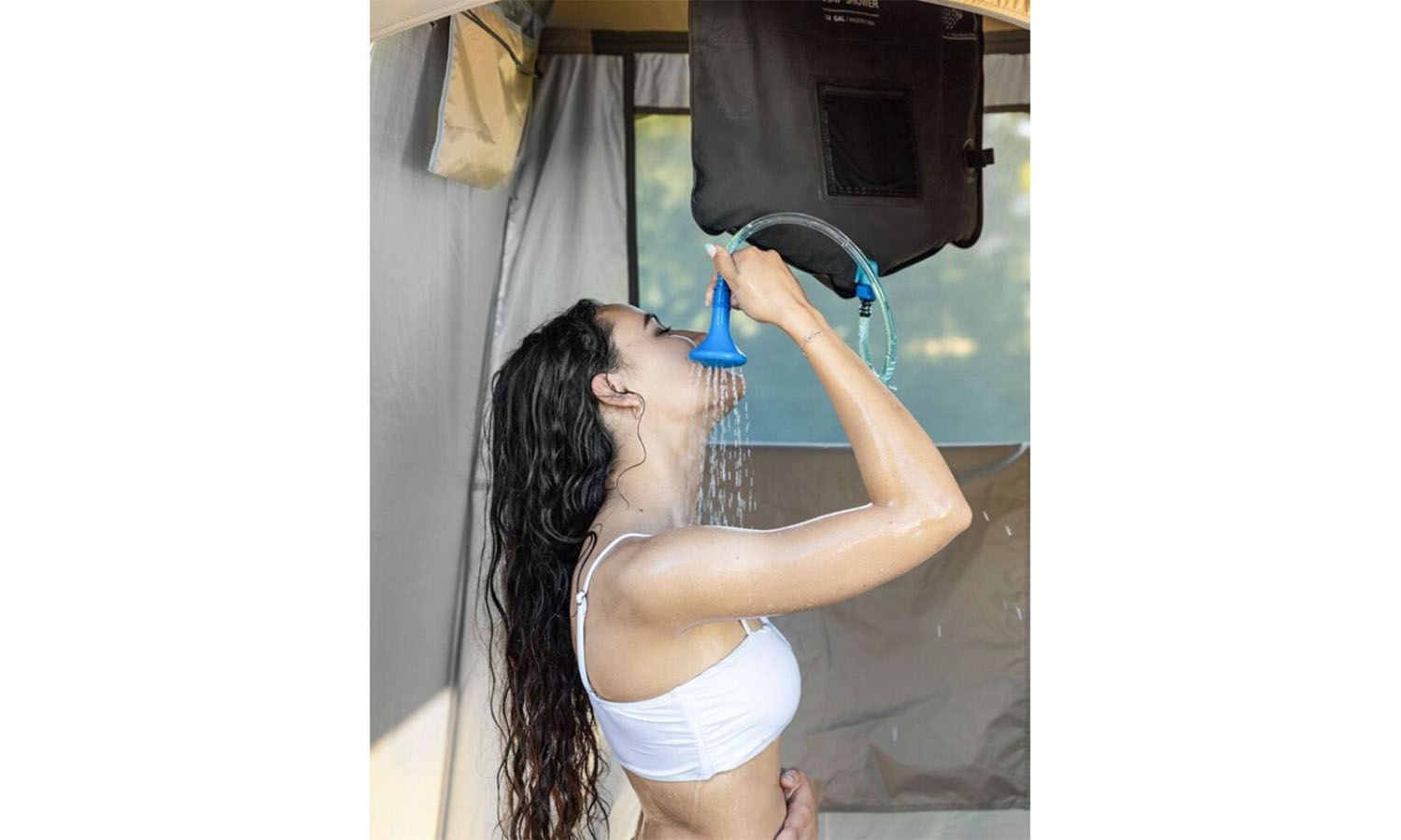 Душевая палатка Naturehike Shower Tent (NH21ZP005) коричневая 2