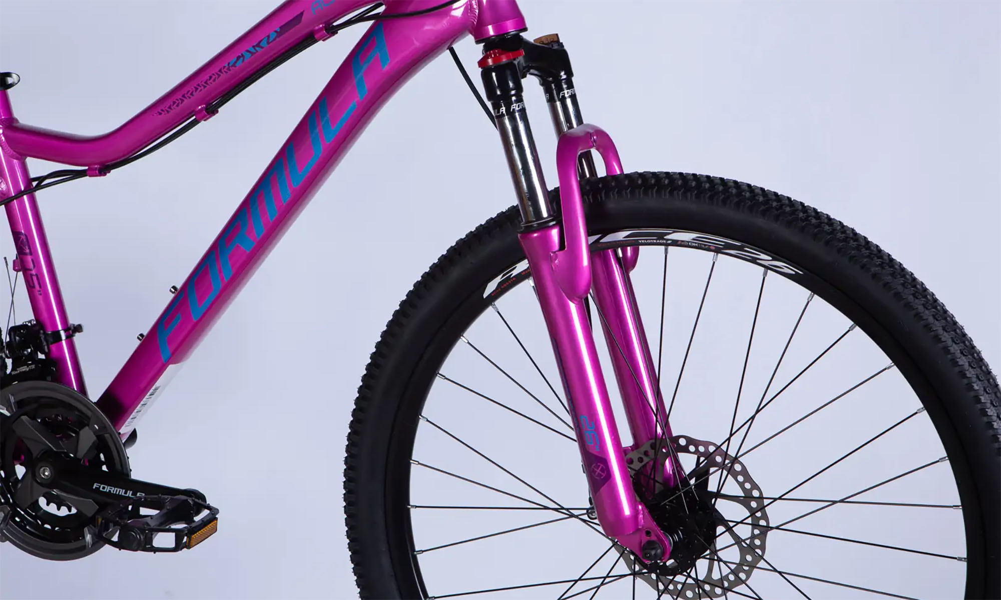 Велосипед Formula ALPINA DD FR, 26", размер S, рама 15", год 2026, розово-синий 2