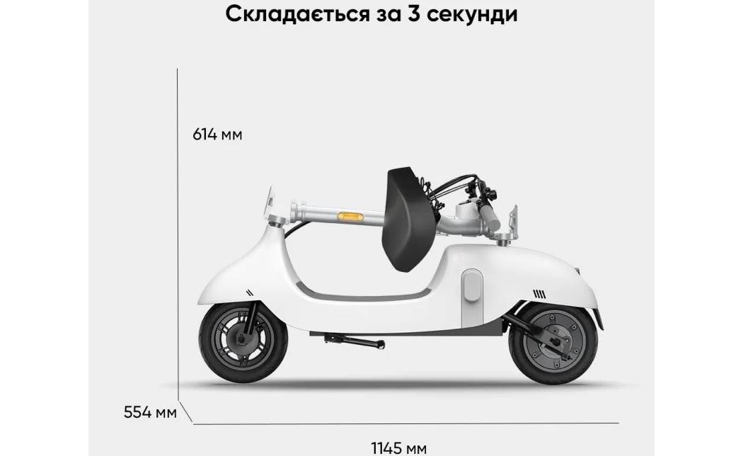 Электросамокат с сидением OKAI Ceetle PRO EA10C 10" 350(900)W, 25Km/h, 10,4Ah, NFC, App, белый 2 Электросамокат с сидением OKAI Ceetle PRO EA10C 10" 350(900)W, 25Km/h, 10,4Ah, NFC, App, белый 2