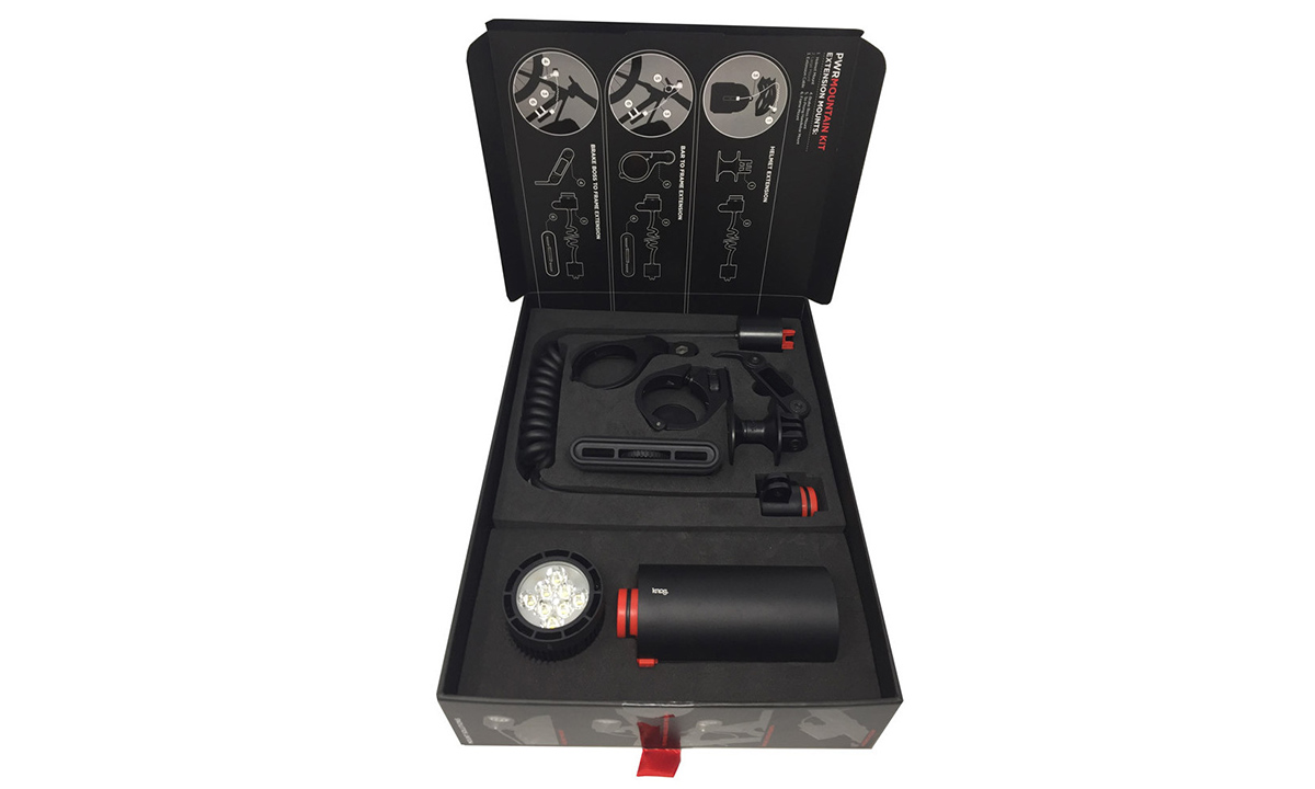 Комплект фара + набор креплений Knog PWR Mountain Kit 2000 люм. 8