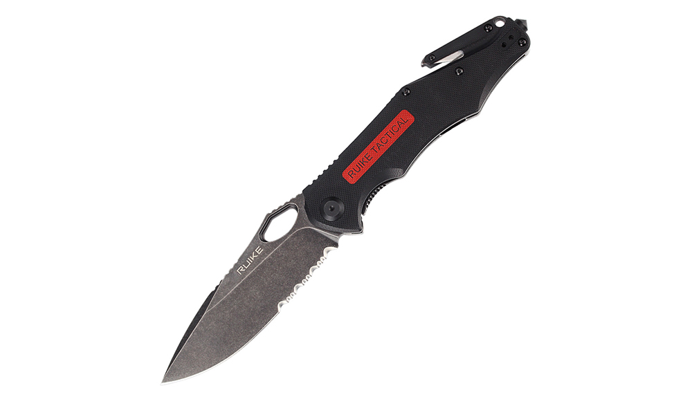 Фотография Складной нож Ruike M195-B черно-красный