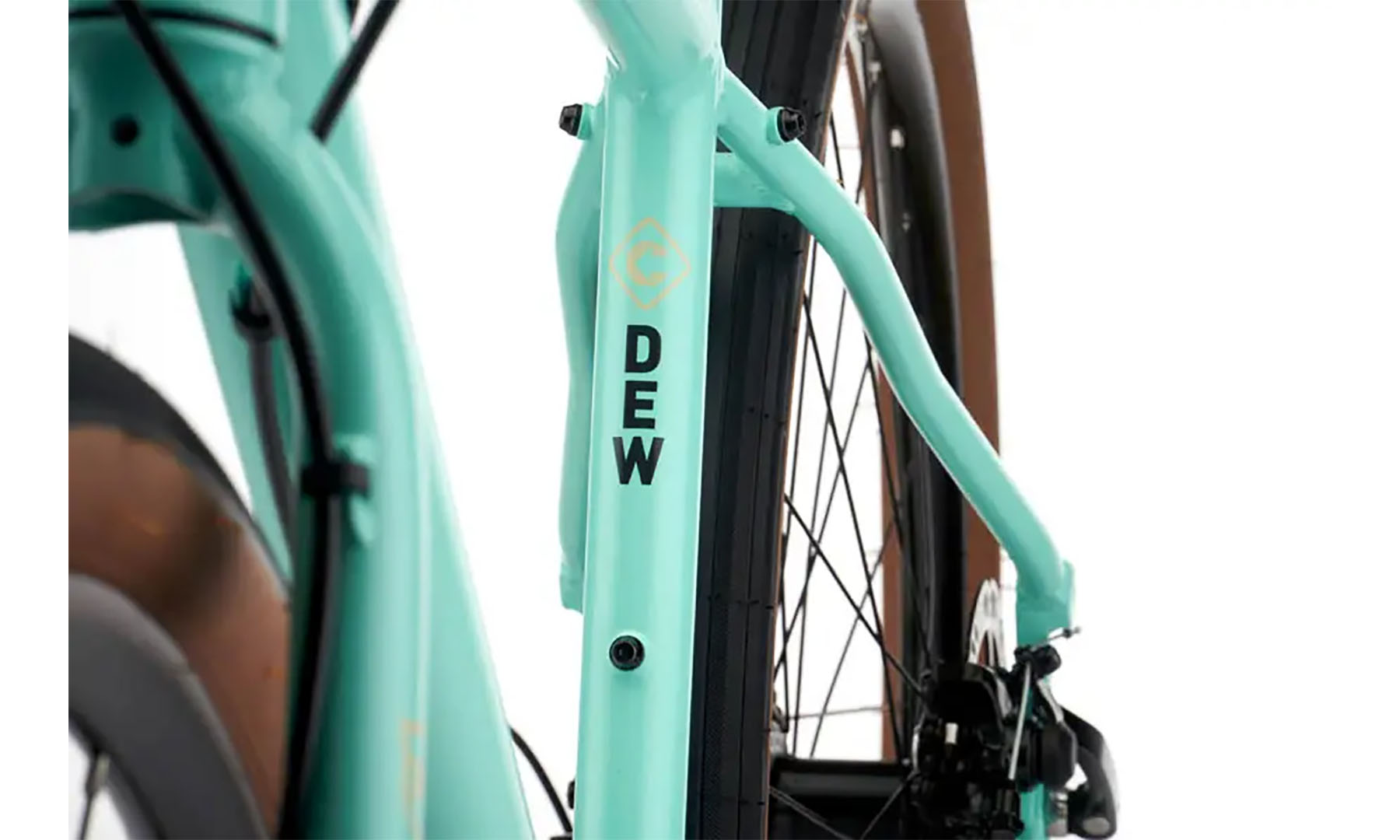 Фотография Велосипед дорожный Kona Dew Green 27.5" размер рамы L, 2022, Mint Green (мятный) 7