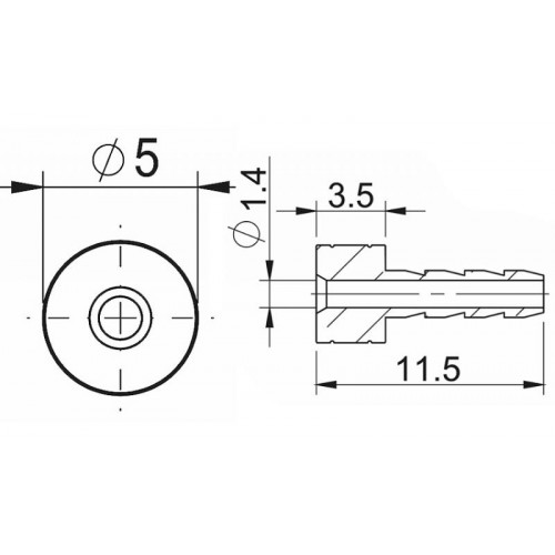 Штуцер ProX для Sram 2.1мм 2 Штуцер ProX для Sram 2.1мм 2