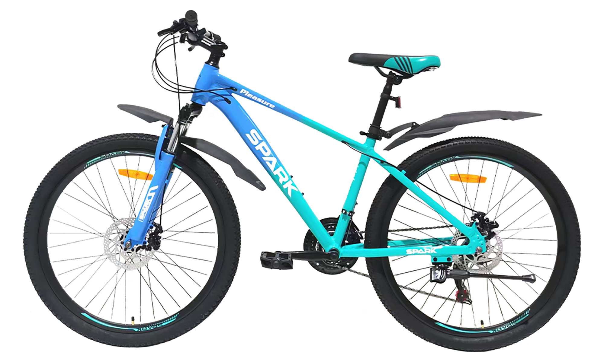 Велосипед SPARK PLEASURE 26", размер S, рама 15", 2025, бирюзово-голубой 3