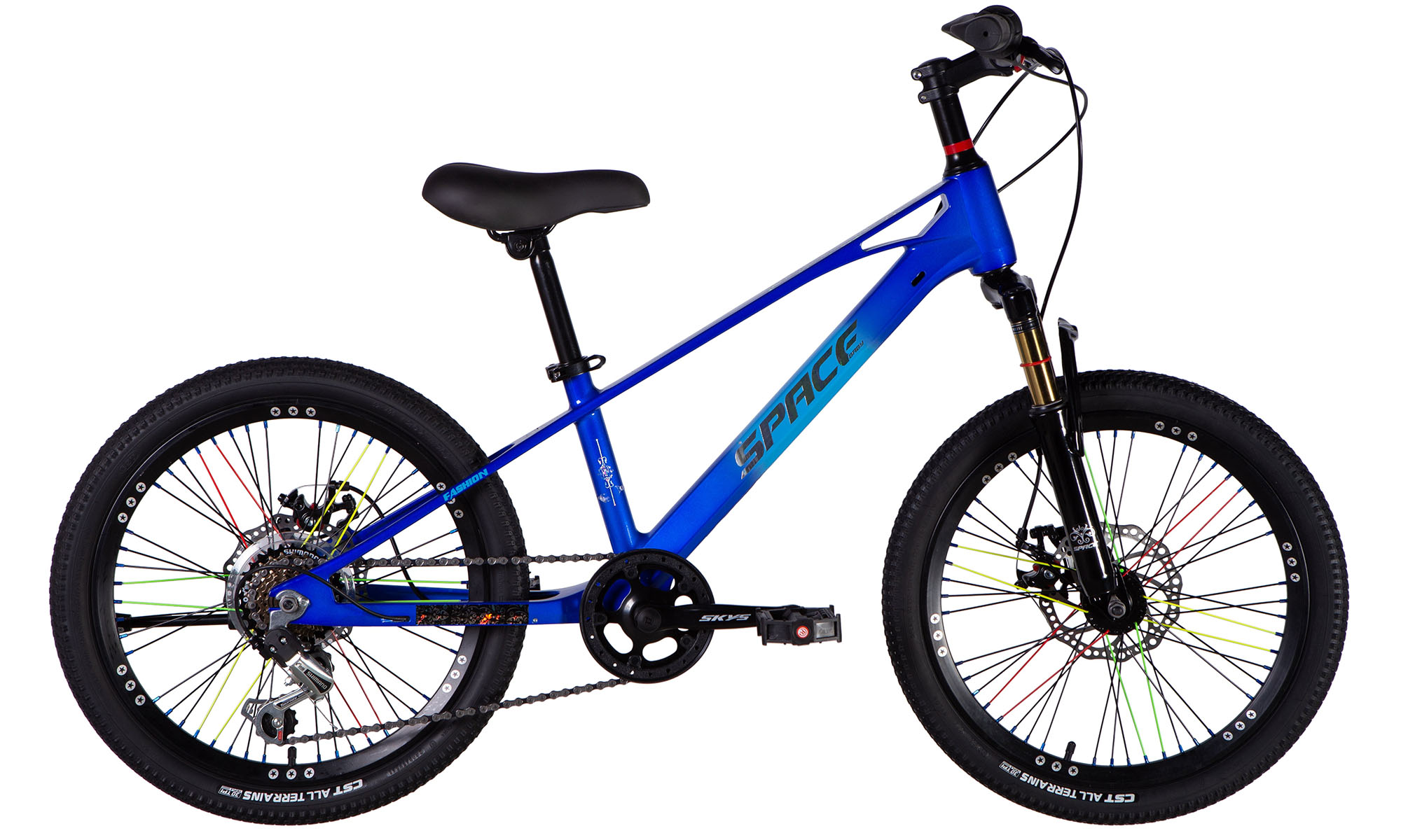 Велосипед SPACE KID ALIOTH DD FR 20", розмір XXS, рама-11", рік 2025, синій