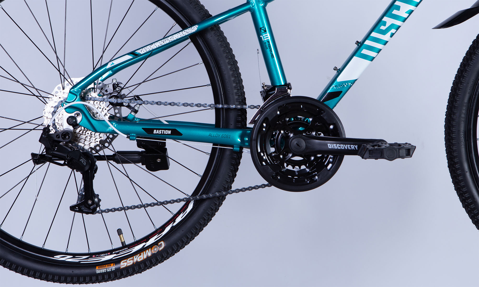 Велосипед Discovery BASTION DD CS 26", розмір XS, рама-13" 2025, бірюзовий 3