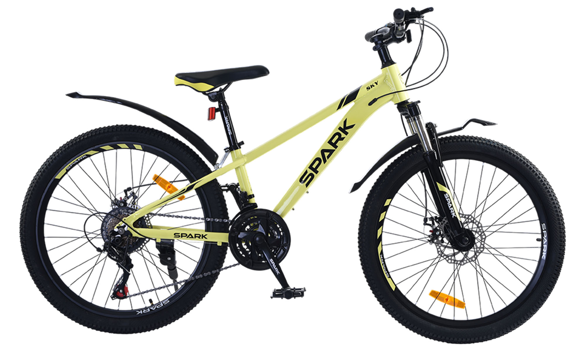 Велосипед SPARK SKY 24", розмір XXS, рама 11", рік 2026, пастельно-жовтий 