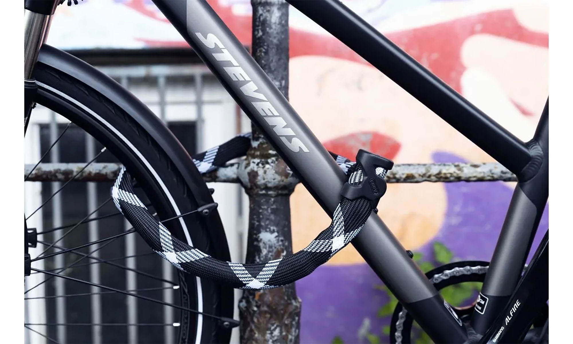 Замок із ланцюгом ABUS 6210/110 IvyTex Black, чорний 2 Замок із ланцюгом ABUS 6210/110 IvyTex Black, чорний 2
