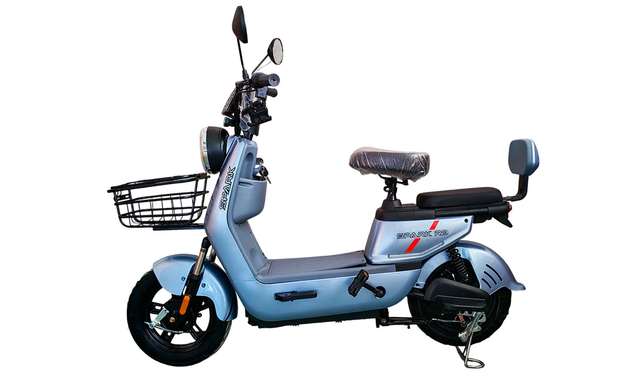 Велосипед с электромотором SPARK R9 10", рама 14", 60V/800W/20Ah, LiFePO4, год 2026, серый Велосипед с электромотором SPARK R9 10", рама 14", 60V/800W/20Ah, LiFePO4, год 2026, серый