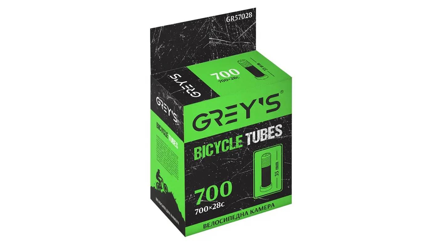 Камера велосипедная Grey's 700c (700x28c) AV 35mm 