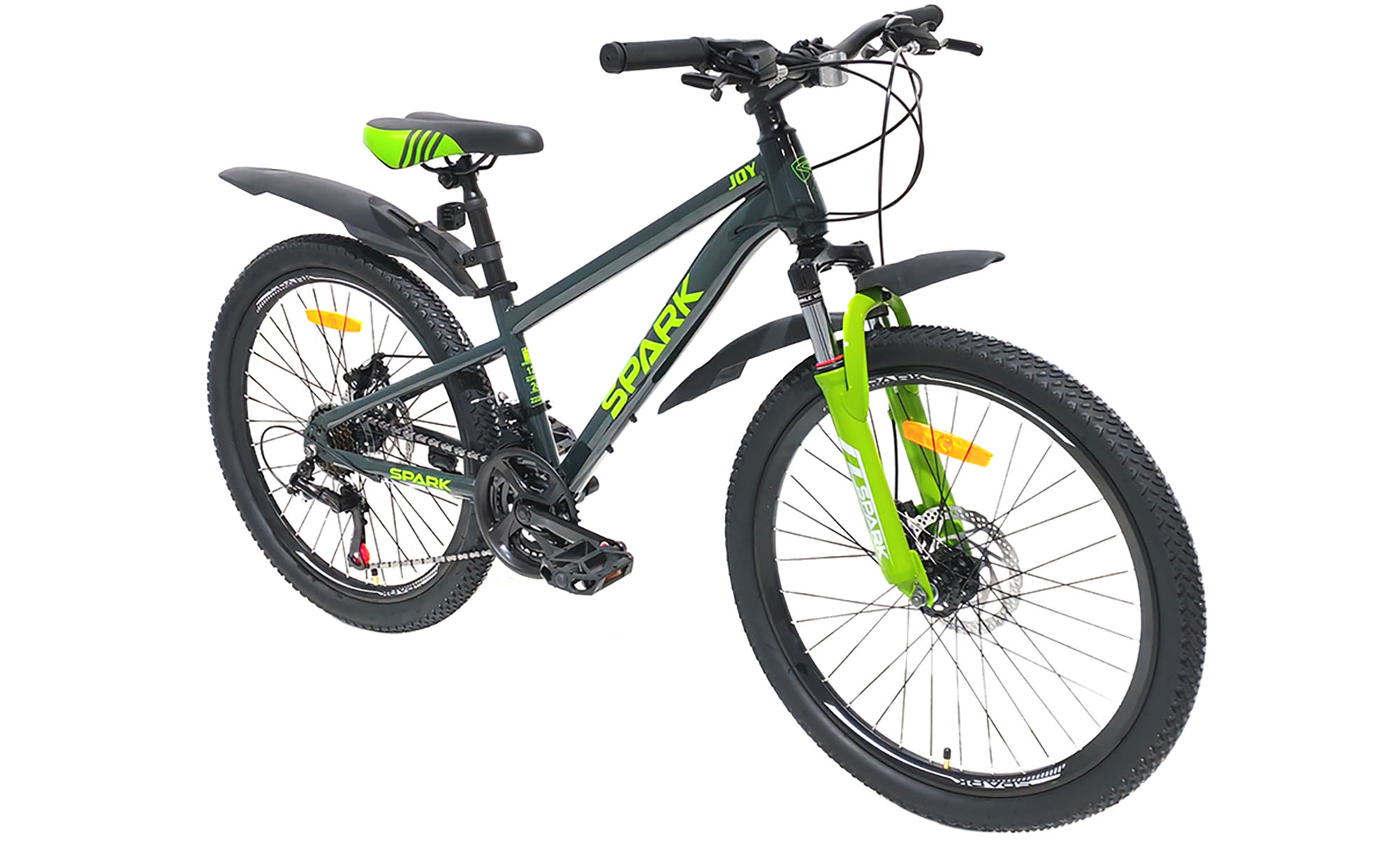 Велосипед SPARK JOY 24", размер XXS, рама 12", 2025, темно-зеленый 4
