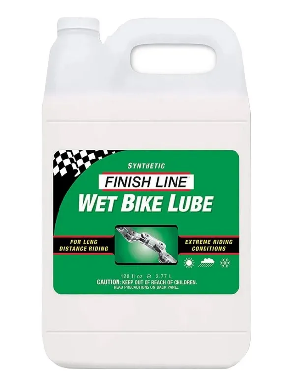 Фотография Смазка Finish Line жидкая Wet Lube (Cross Country) для влажных погодных условий, 3,75 л