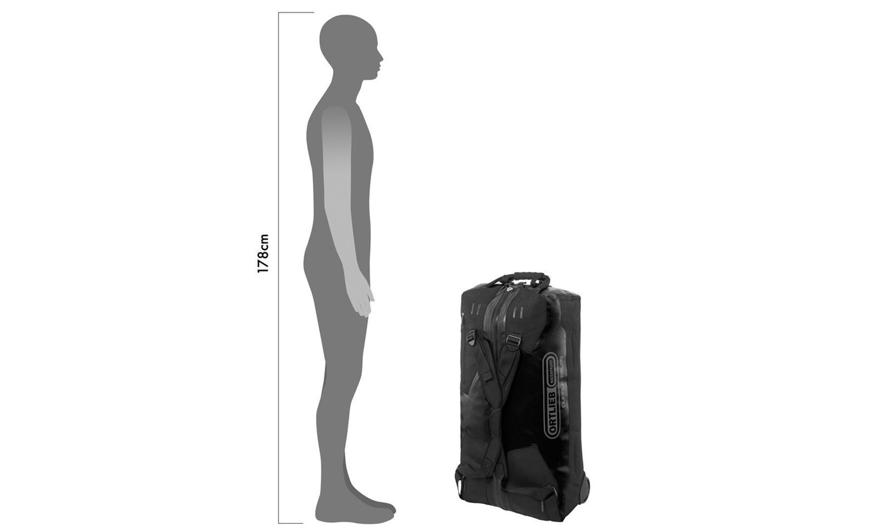 Гермобаул-рюкзак Ortlieb Duffle RS чорний 85 л 3