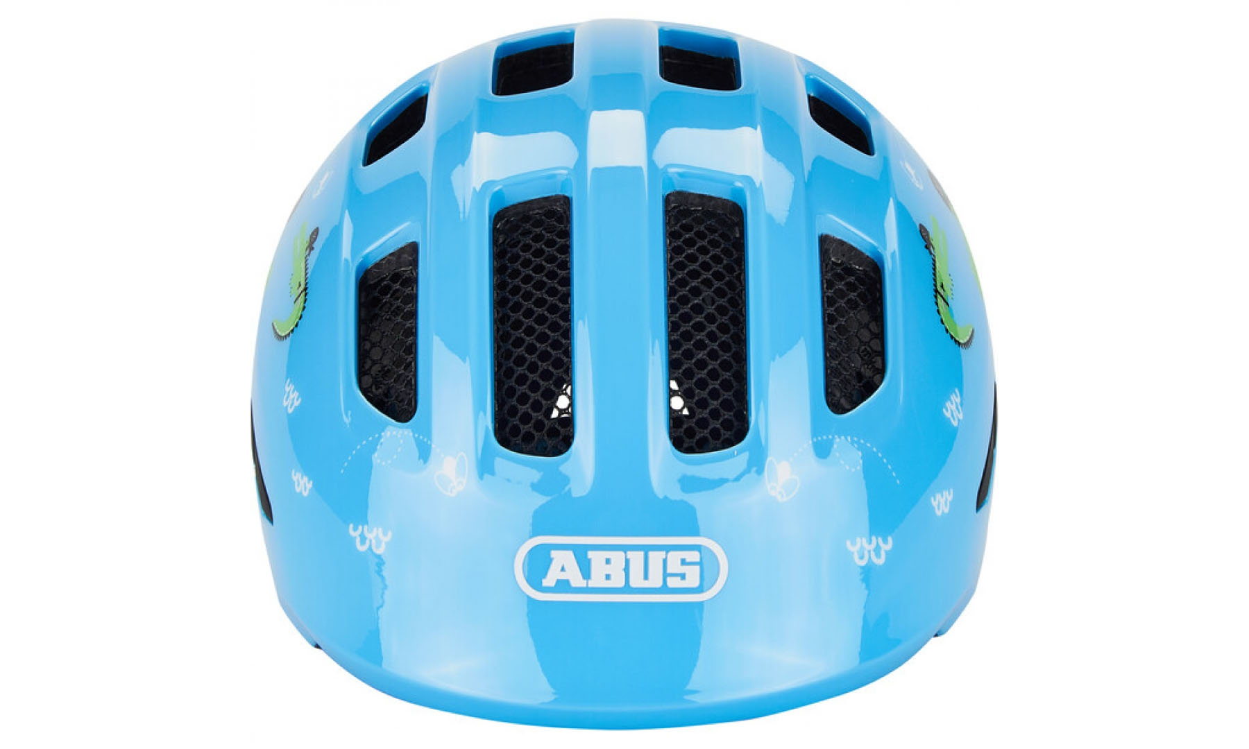 Велошлем детский ABUS SMILEY 3.0 Blue Croco, размер M (50-55 см), синий крокодил 3