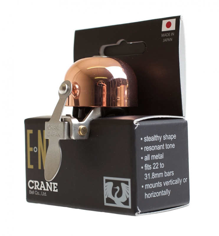 Дзвінок E-NE CRANE, Copper Brass, 37мм латунь, скоба 4