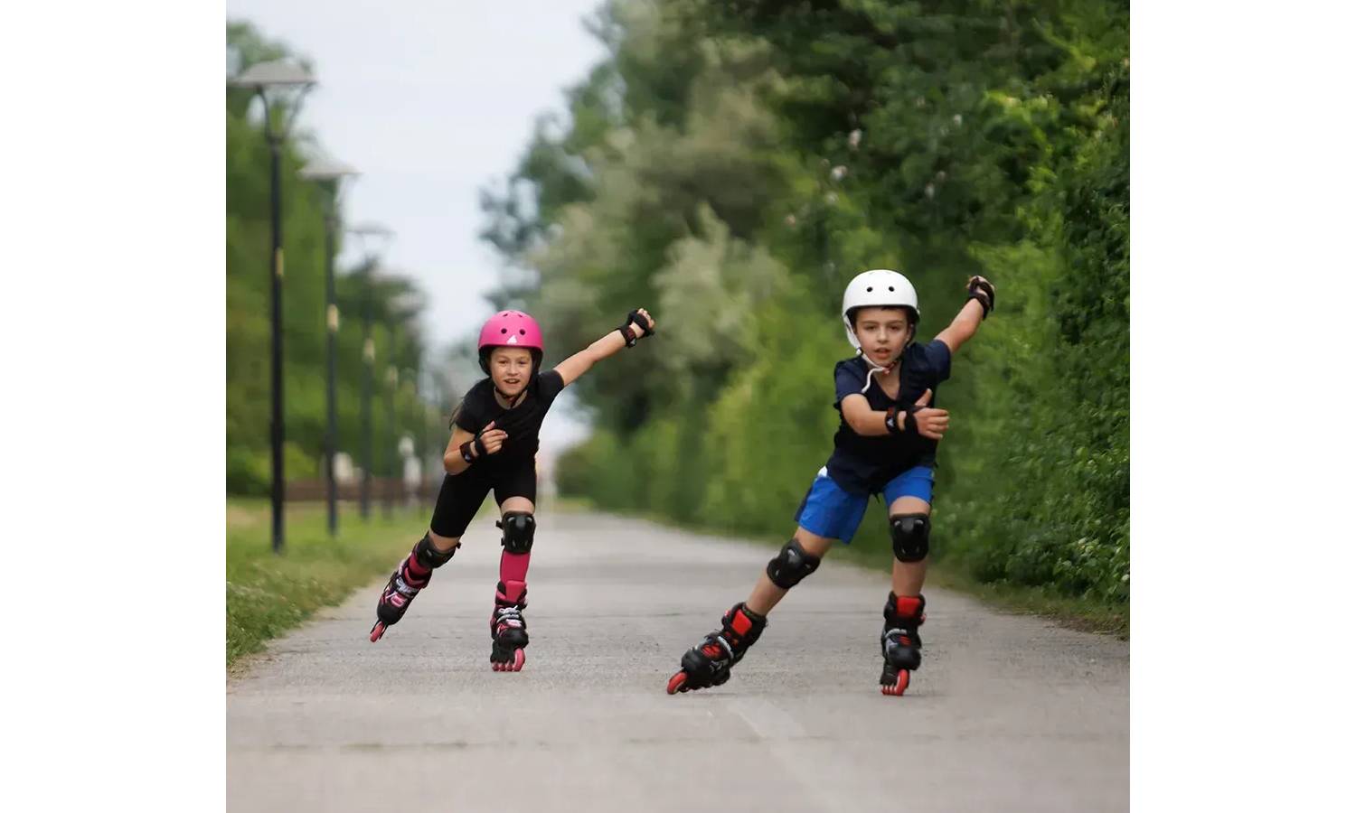 Ролики Rollerblade Microblade Combo black-red 28-32 4