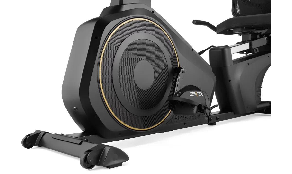 Горизонтальный велотренажер Gymtek XBR6000 электромагнитный черно-желтый 6