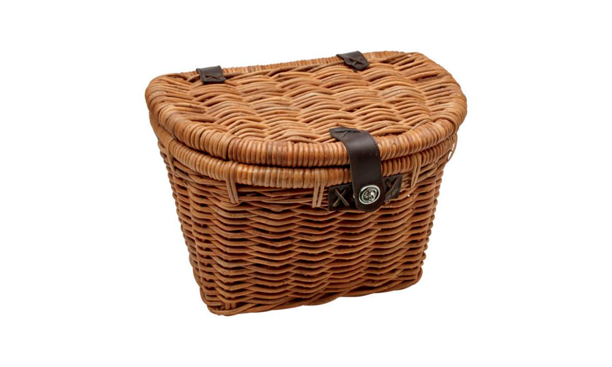 Фотографія Кошик Electra Rattan woven w/lid NAT Коричневий