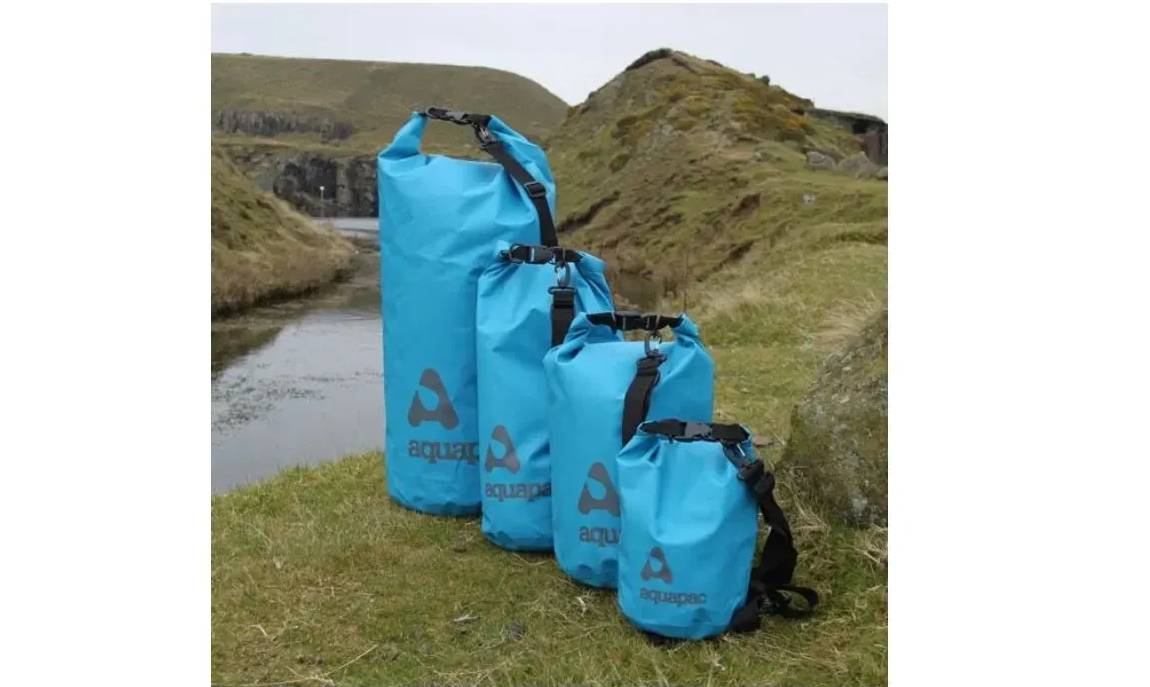 Гермомешок AQUAPAC с ремнем через плечо Trailproof Drybag - 70L (blue) w/strap синий 2