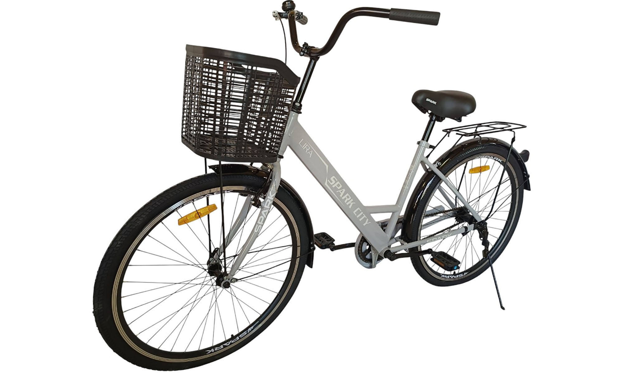 Велосипед SPARK CITY LIRA 26", размер M, рама 17", год 2026, серый 5