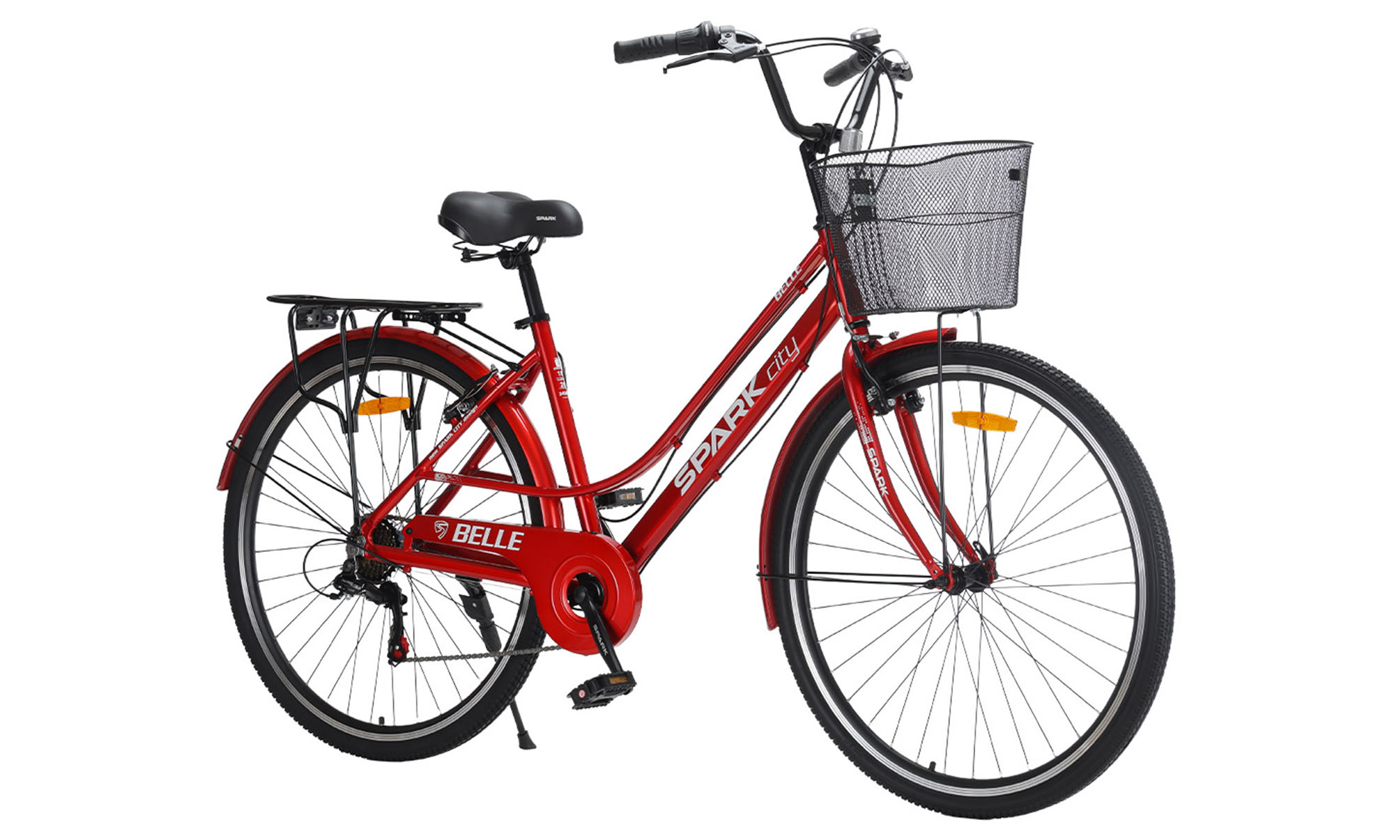 Велосипед SPARK CITY BELLE 28", размер L, рама 18", год 2026, красный 4