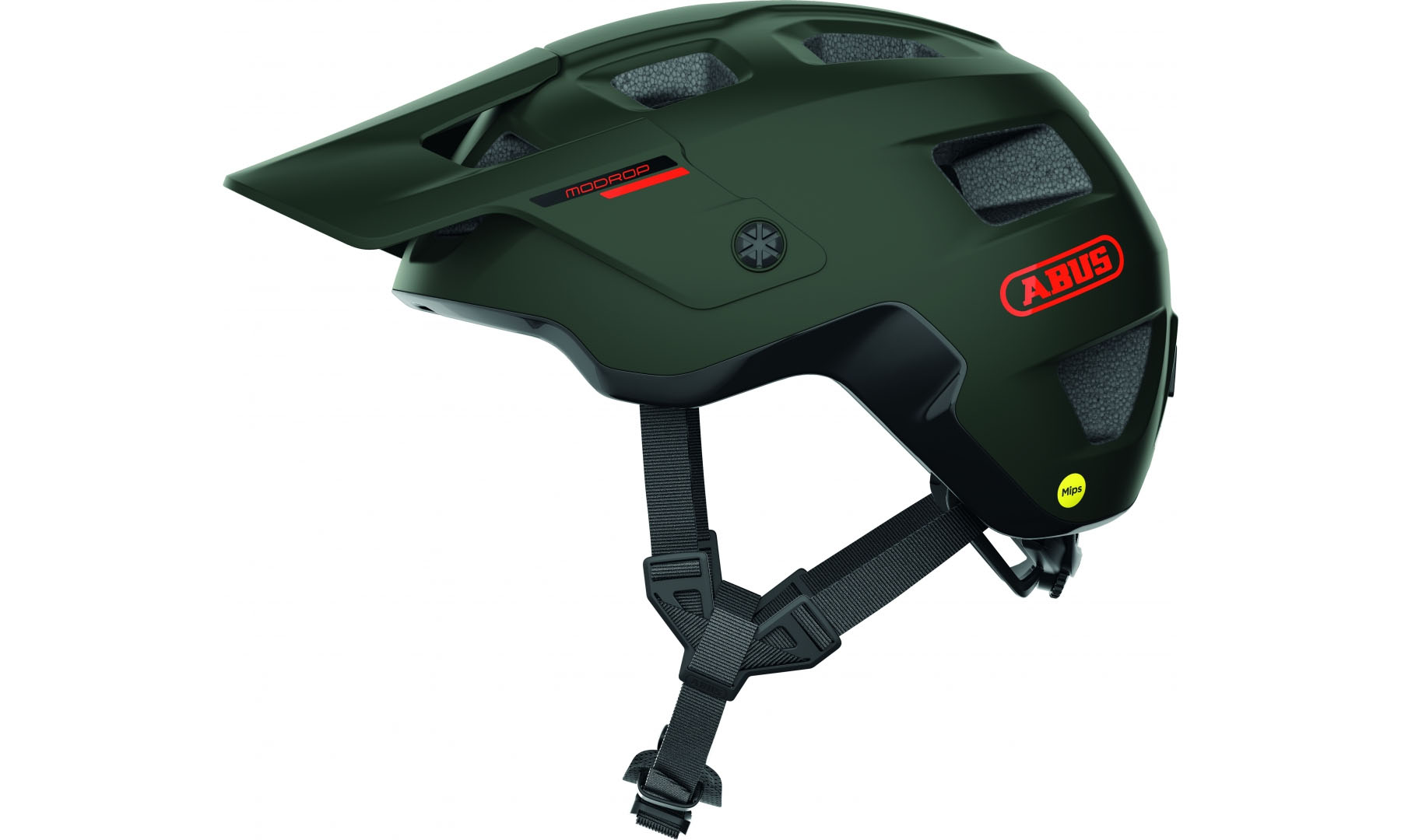 Велошлем спортивный ABUS MODROP MIPS olive green, размер M (54-58 см), темно-зеленый 
