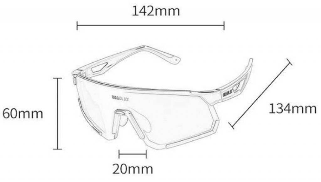 Вело очки ProX VIU II Photochrom, черная оправа 5