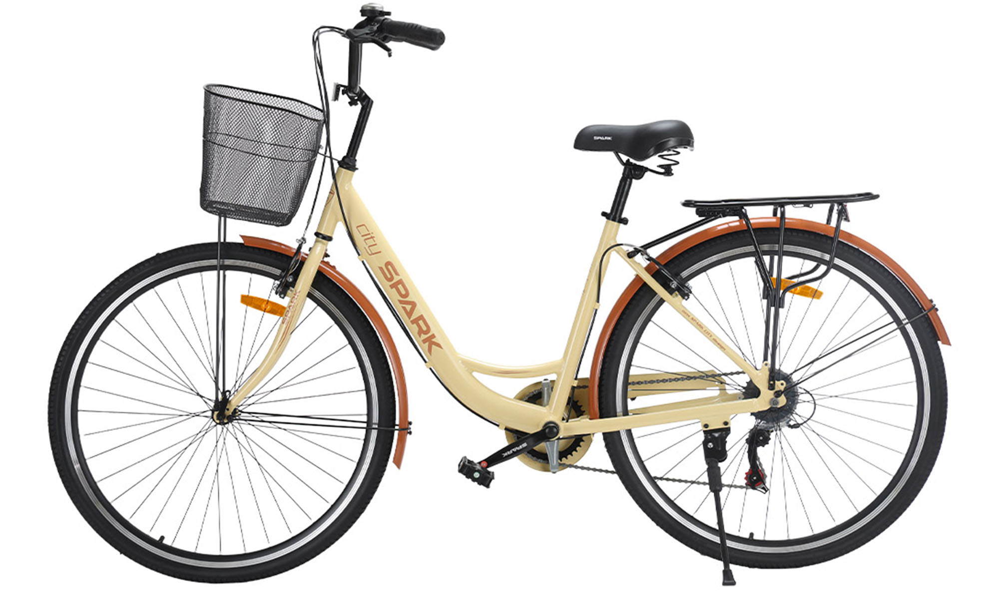 Велосипед SPARK CITY CELINE 28", розмір L, рама 18", рік 2026, бежевий 2