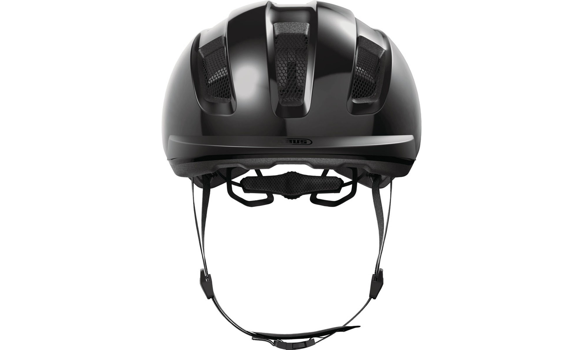 Велошлем ABUS PURL-Y shiny black, размер L (57-61 см), черный 3