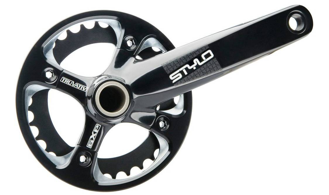 Шатуни Truvativ Stylo 1.1G Single GXP 180 Mirror Black AM Guard 32 (GXP Cups Not Included) 2