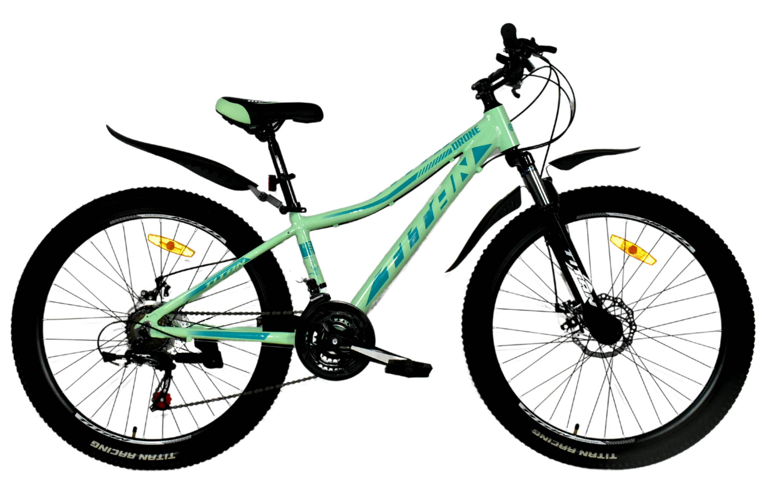 Фотография Велосипед Titan DRONE 26"размер XS рама 13 2022 Зеленый