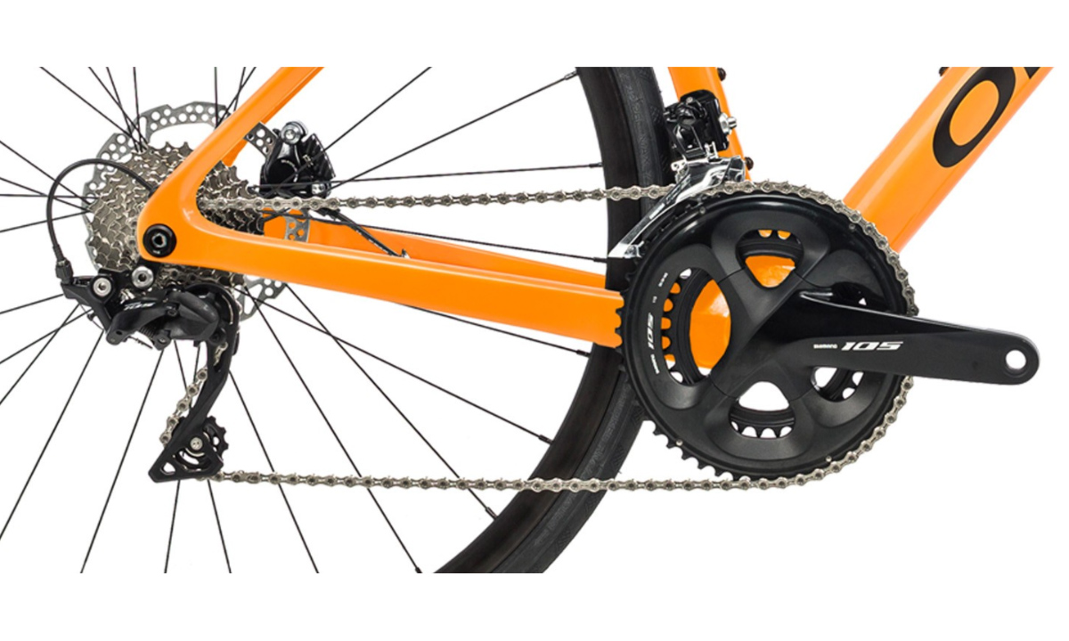 Велосипед Orbea Orca M30 28"  размер S, рама 49 см 2021 Оранжево-черный 6