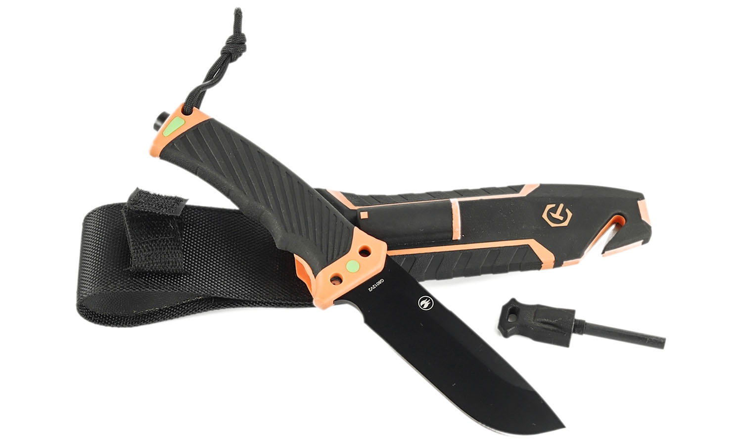 Нож Ganzo G8012V2-OR оранжевый (G8012V2-OR) с паракордом 5