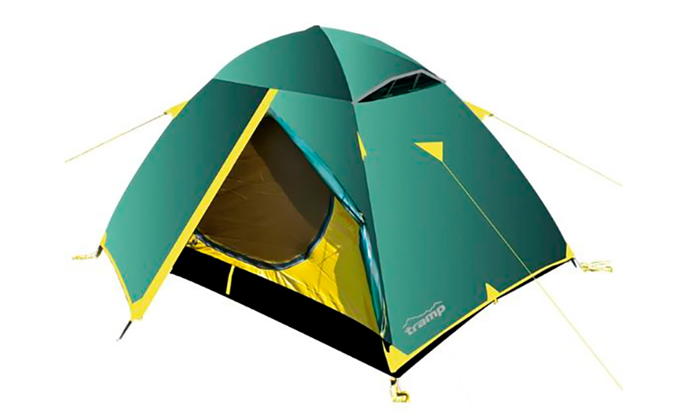 Палатка Tramp Scout 3 v.2 зелено-желтый