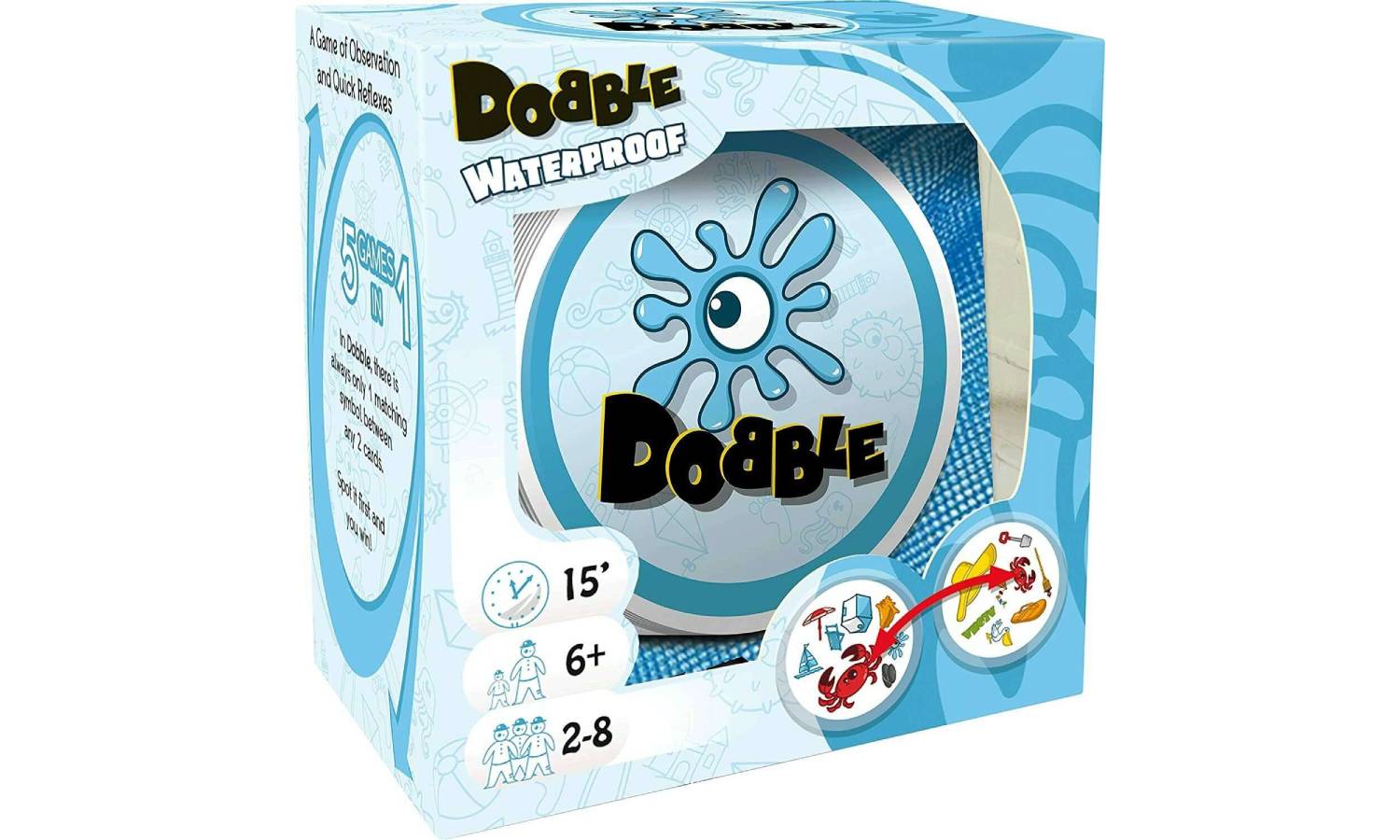 Фотография Настольная игра Доббль: Водонепроницаемый (Dobble Waterproof)