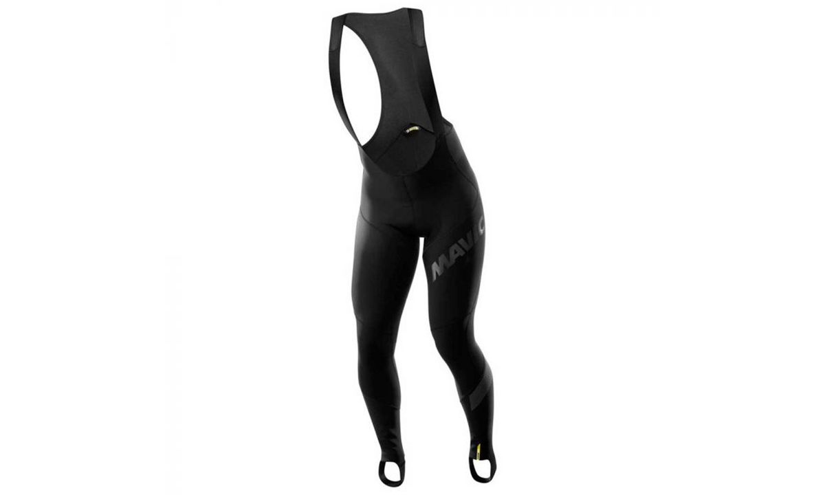 Фотография Рейтузы Mavic COSMIC PRO WIND BIB TIGHT, на лямках, с памперсом, мужские black, размер S