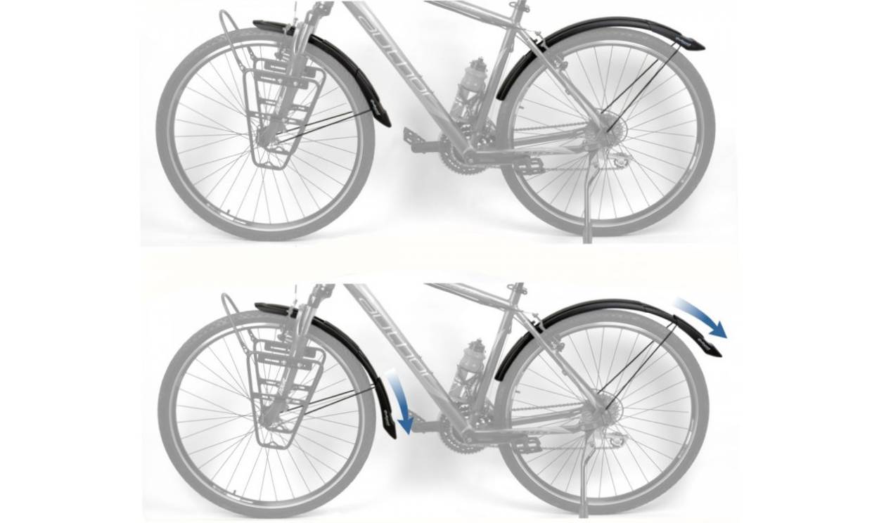 Крылья комплект Author AXP-City 60 26"-29"/60 мм  с стойками 2