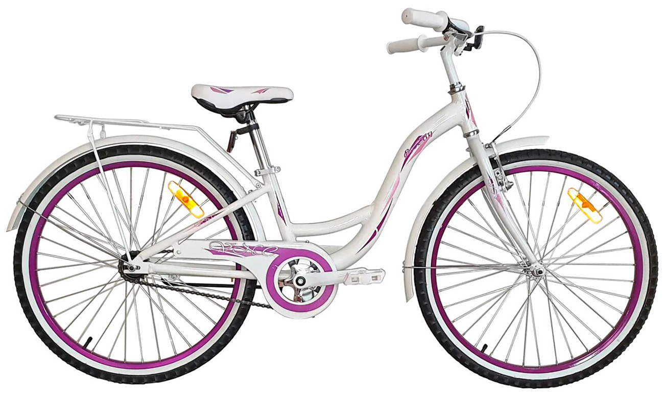Фотография Велосипед VNC Beverly 24"(2020) 2020 Бело-фиолетовый