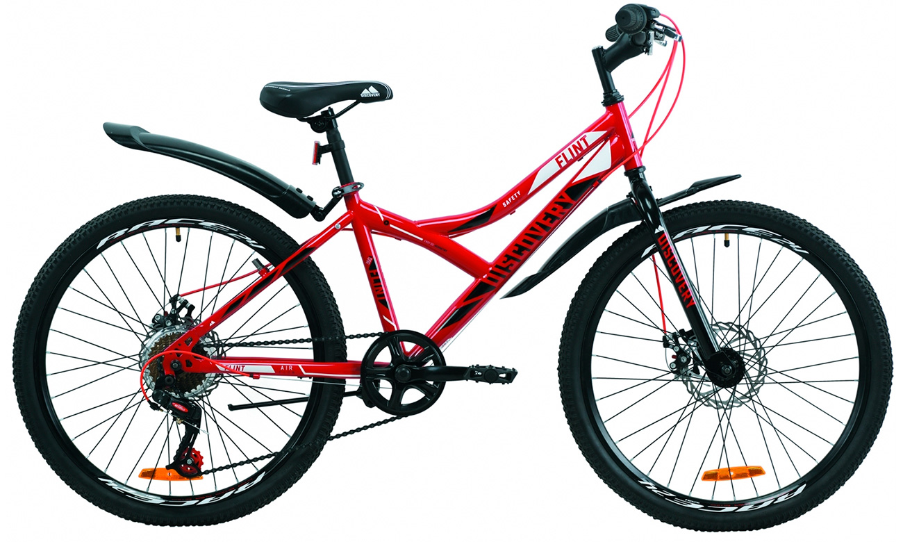 Фотографія Велосипед Discovery 24" FLINT DD (2020) 2020 Червоно-чорний 6