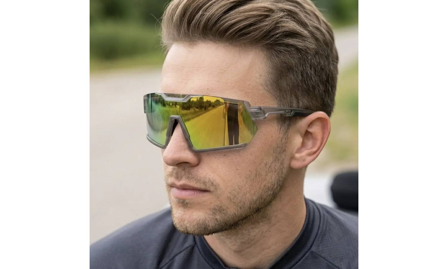 Очки BEcool FA-704A прозрачная серая оправа, золотая линза 3 Очки BEcool FA-704A прозрачная серая оправа, золотая линза 3