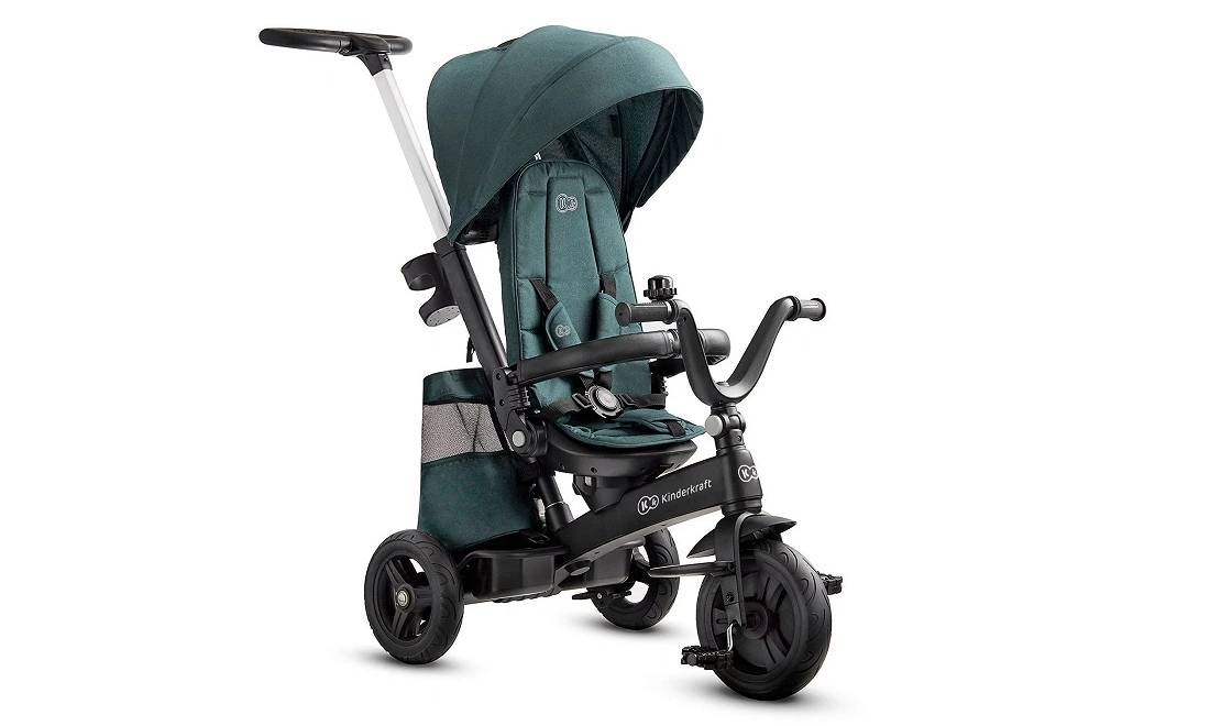 Трехколесный велосипед Kinderkraft Easytwist Midnight Green 2