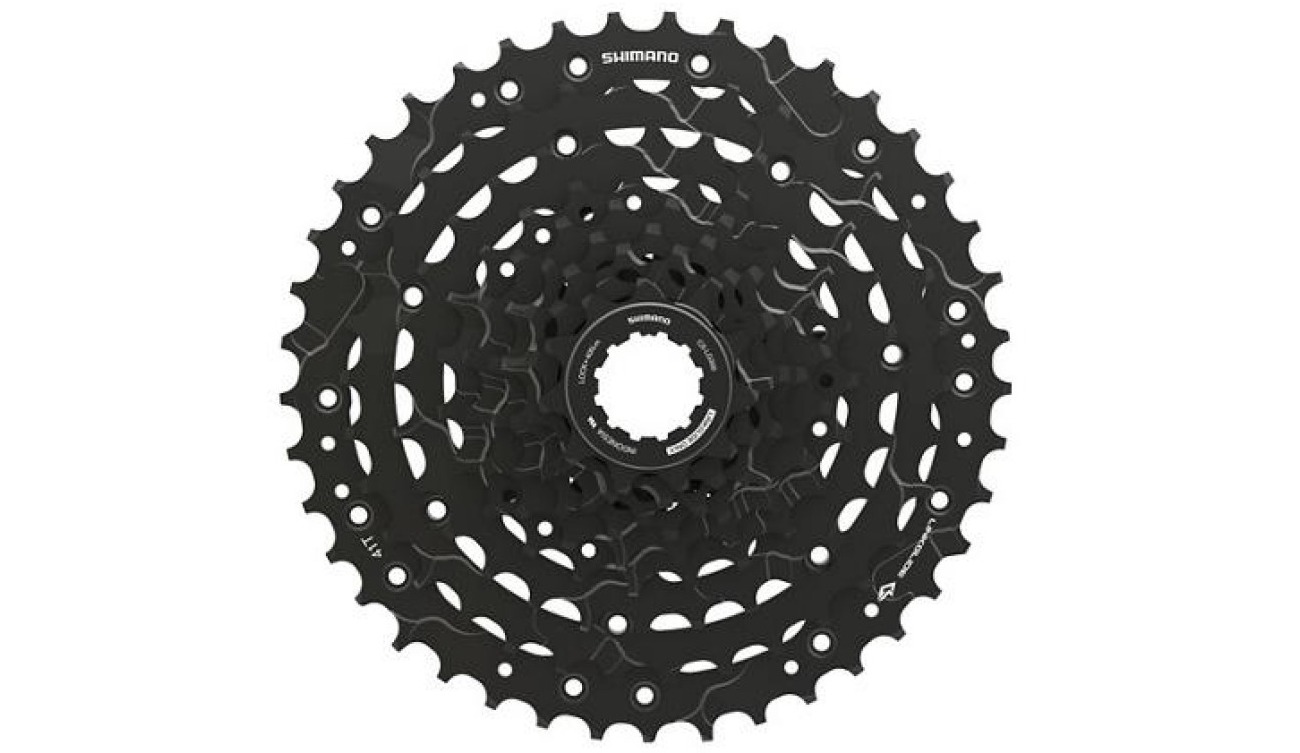Фотография Кассета Shimano CUES CS-LG300 9шв 11-41T, черный