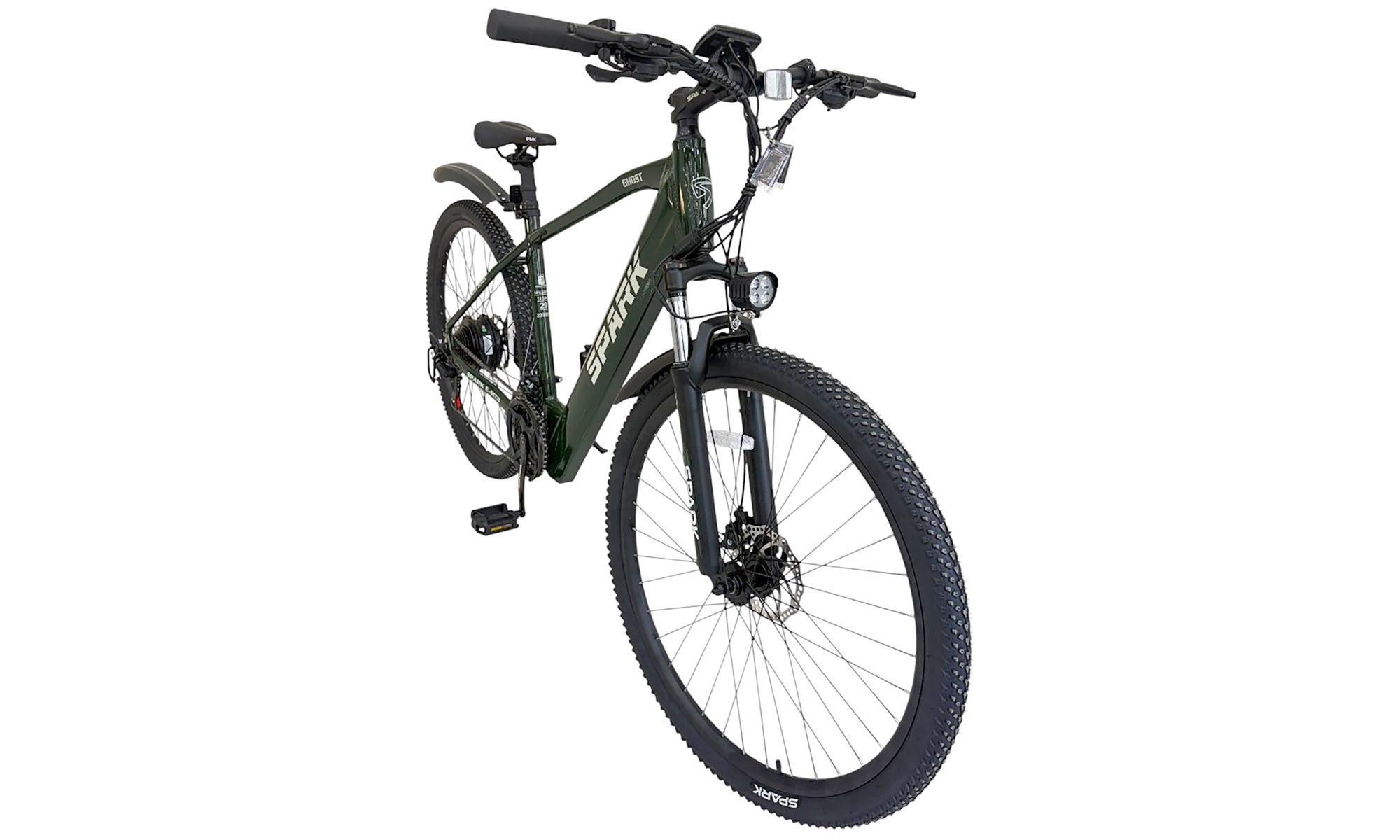 Велосипед с электромотором SPARK E-MTB GHOST 29", размер M, рама 17", год 2026, 48V/500W/12,8Ah, тёмно-зелёный 3 Велосипед с электромотором SPARK E-MTB GHOST 29", размер M, рама 17", год 2026, 48V/500W/12,8Ah, тёмно-зелёный 3