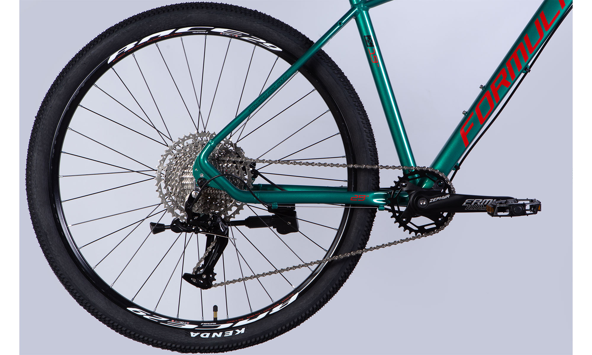 Formula ZEPHYR PRO HDD 29 Велосипед, розмір L, рамка-19 ", 2025, темне срібло з зеленим 4