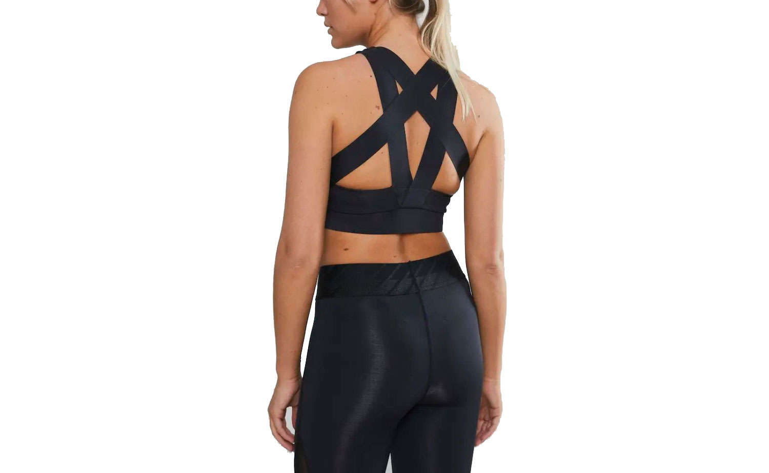 Женский топ Craft UNTMD Cropped Singlet размер XS, сезон AW 19, черный 2