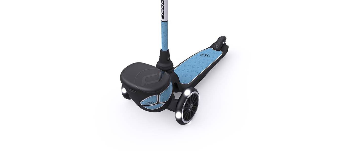 Фотография Самокат Scoot and Ride серии Highwaykick-2 со светящимися колёсами стальной, 2+ до 50 кг 4